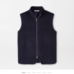 Peter Millar Merino Wool Crown Vest in Deep Blue